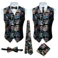 thumbnail image 1 of Gioberti Men's Formal 4pc Paisley Vest Necktie Bowtie and Pocket Square, 1 of 6