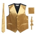 thumbnail image 1 of Gioberti Men's Formal 4pc Satin Vest Necktie Bowtie and Pocket Square, 1 of 4