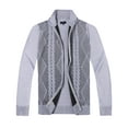 thumbnail image 1 of Gioberti Men's Full Zip Lightweight Geometric Design Cardigan Sweater, 1 of 3