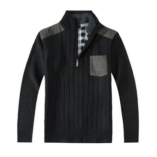 Mens Sweater With Elbow Patches