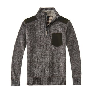 Mens Sweater With Elbow Patches