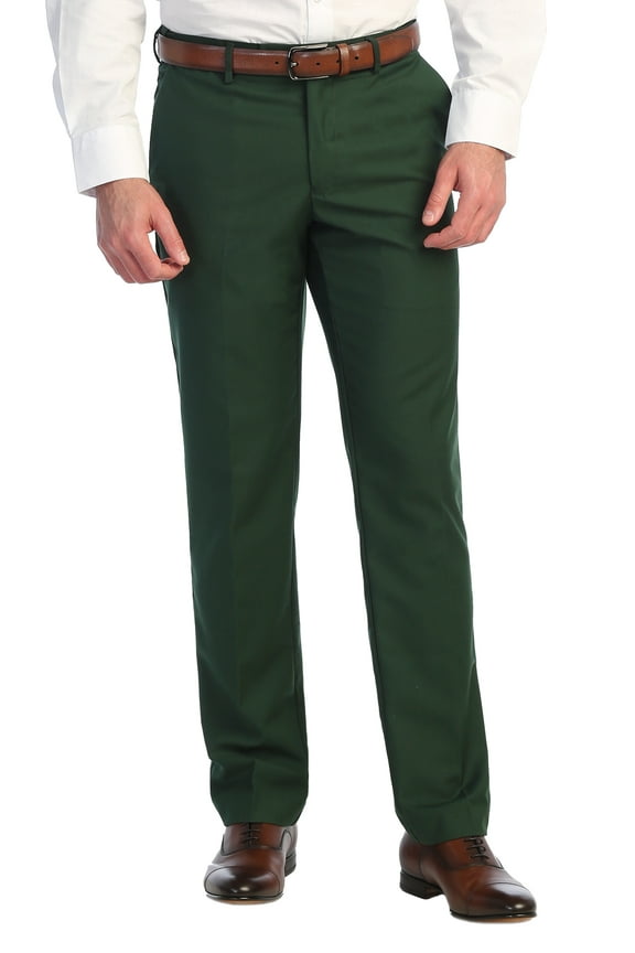 Men's Hidden Expandable Waist Dress Pants