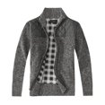 thumbnail image 1 of Gioberti Men's Knitted Regular Fit Full Zip Cardigan Sweater with Soft Brushed Flannel Lining, 1 of 6