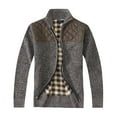 thumbnail image 1 of Gioberti Men's Knitted Regular Fit Full Zip Cardigan Sweater with Soft Brushed Flannel Lining, 1 of 6