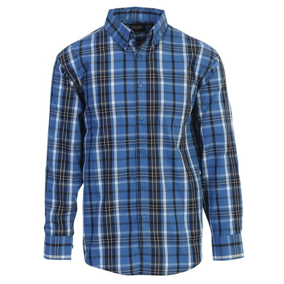 Gioberti Men's Long Sleeve Plaid Shirt
