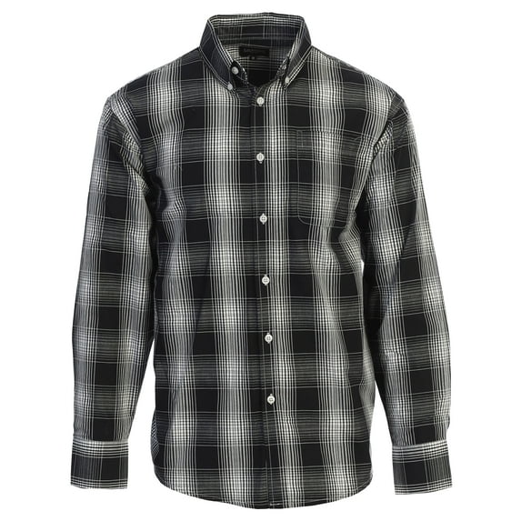 Gioberti Men's Long Sleeve Plaid Shirt