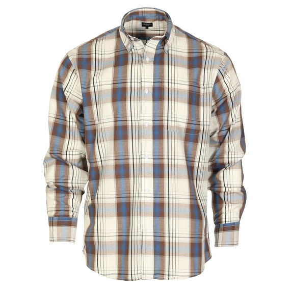 Gioberti Men's Long Sleeve Plaid Shirt