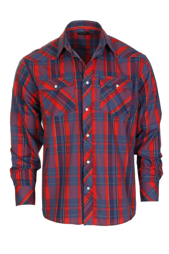Men's Long Sleeve Plaid Shirt