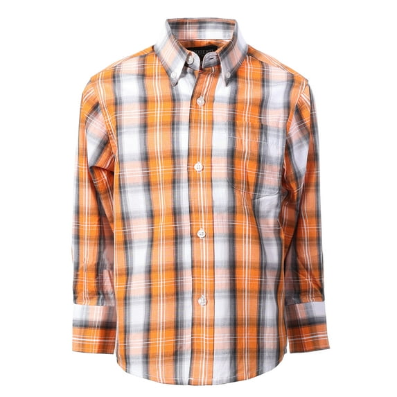 Gioberti Men's Long Sleeve Plaid Shirt