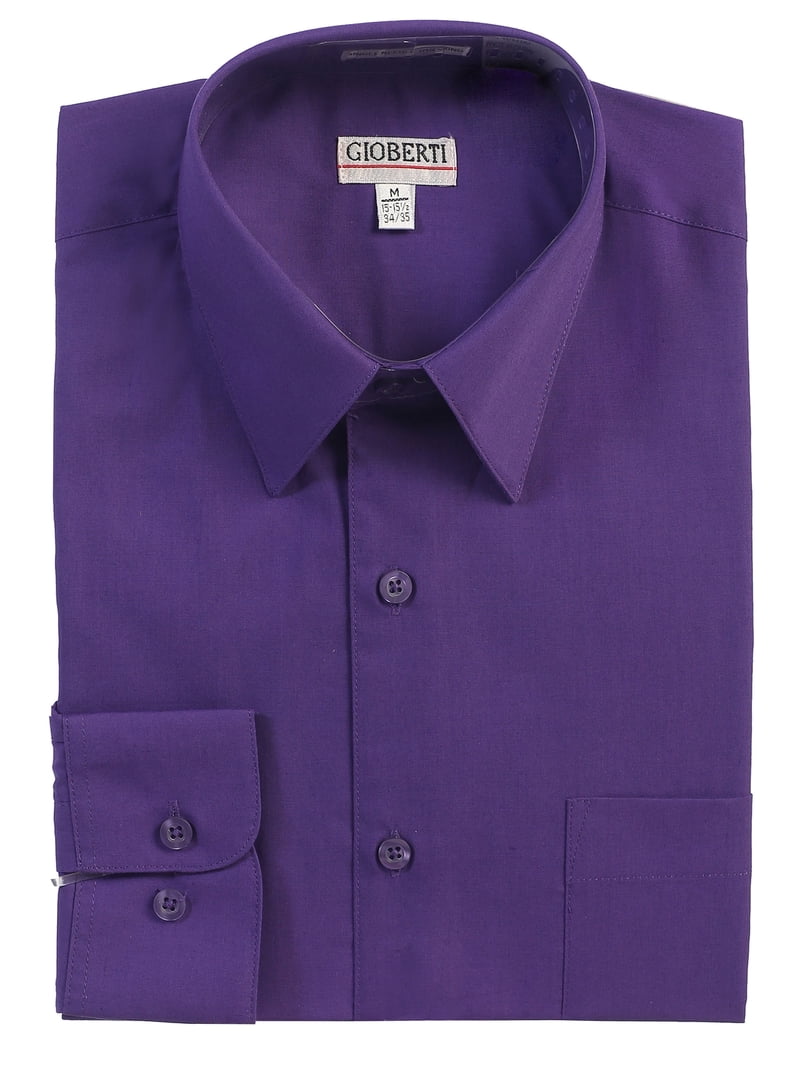 gioberti men's long sleeve solid dress shirt Mens Western Long Sleeve Shirt