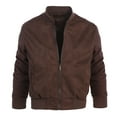 thumbnail image 1 of Gioberti Men's Padded Faux Suede Bomber Jacket with Warm Inner Padding, 1 of 5
