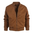 thumbnail image 1 of Gioberti Men's Padded Faux Suede Bomber Jacket with Warm Inner Padding, 1 of 5