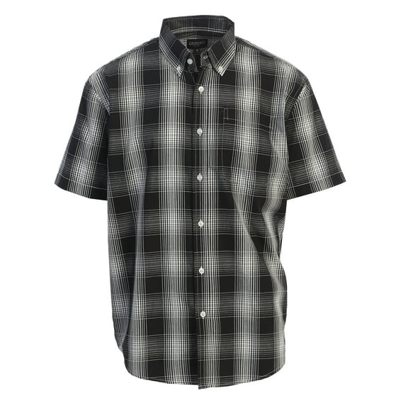 Gioberti Men's Short Sleeve Plaid Shirt