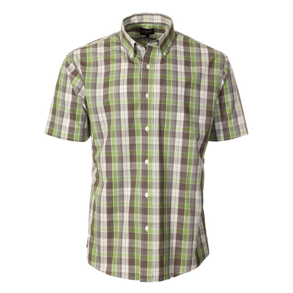 Gioberti Men's Short Sleeve Plaid Shirt