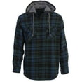 thumbnail image 1 of Gioberti Men's Removable Hoodie 100% Cotton Plaid Checkered Flannel Button Down Shirt, 1 of 3