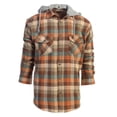 thumbnail image 1 of Gioberti Men's Removable Hoodie 100% Cotton Plaid Checkered Flannel Button Down Shirt, 1 of 4