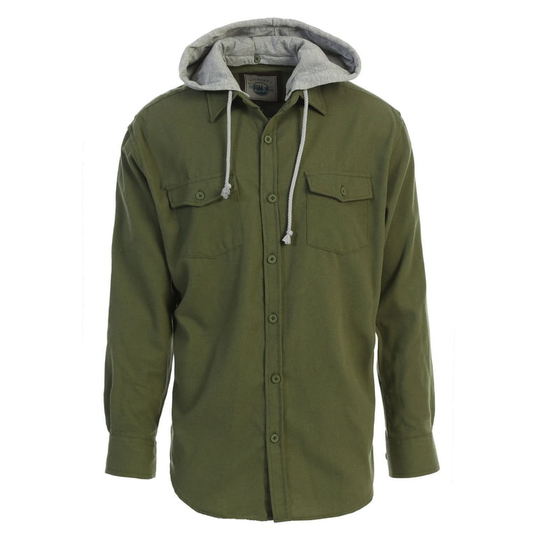 Gioberti hooded flannel hot sale