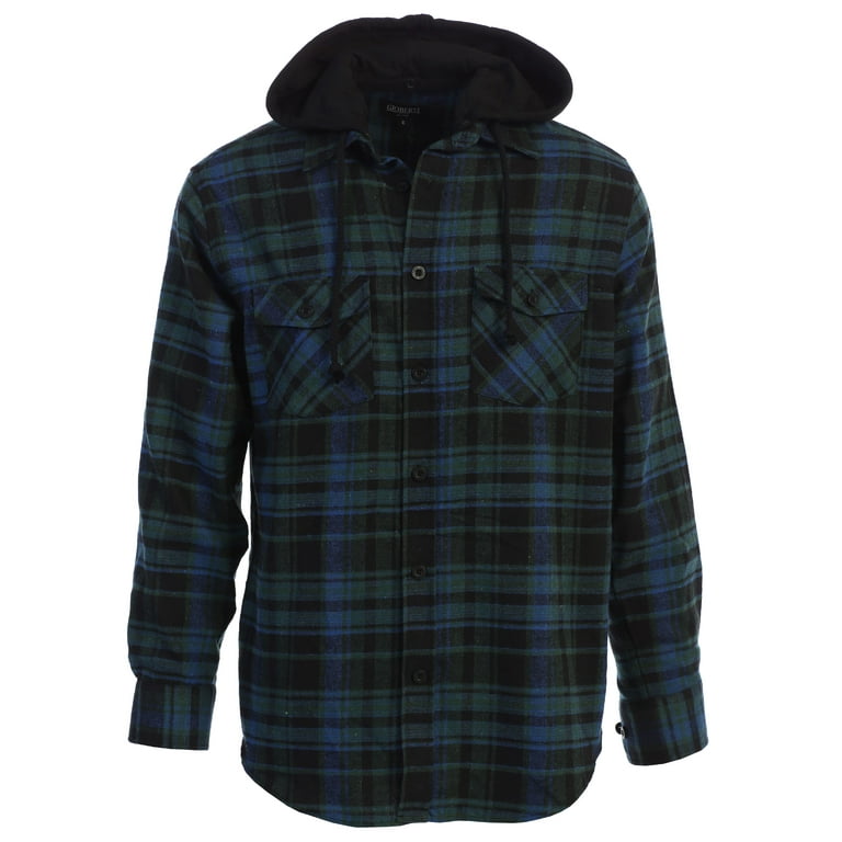Gioberti hooded flannel hot sale