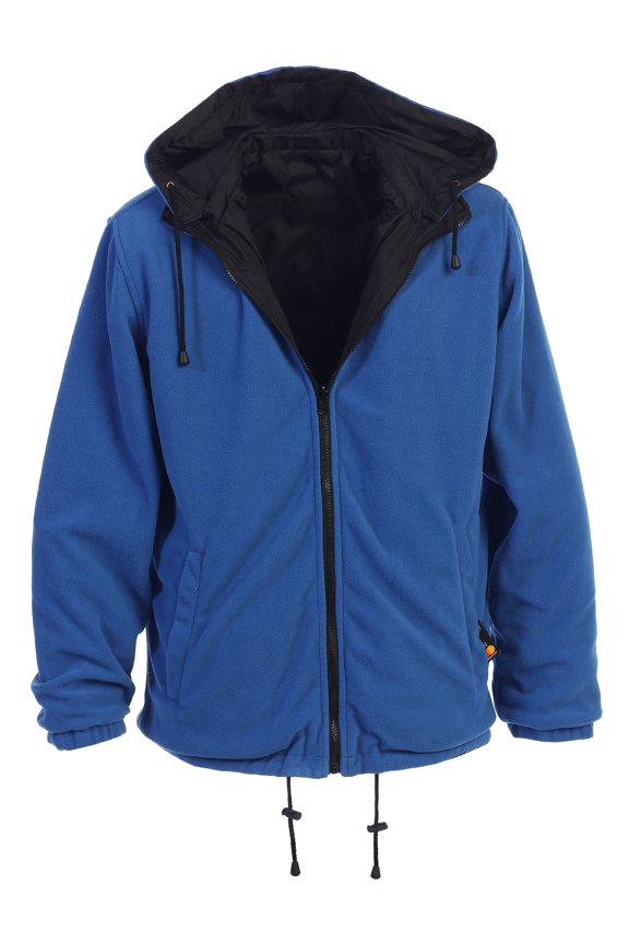 Men's Reversible Rain Jacket with Polar Fleece Lining