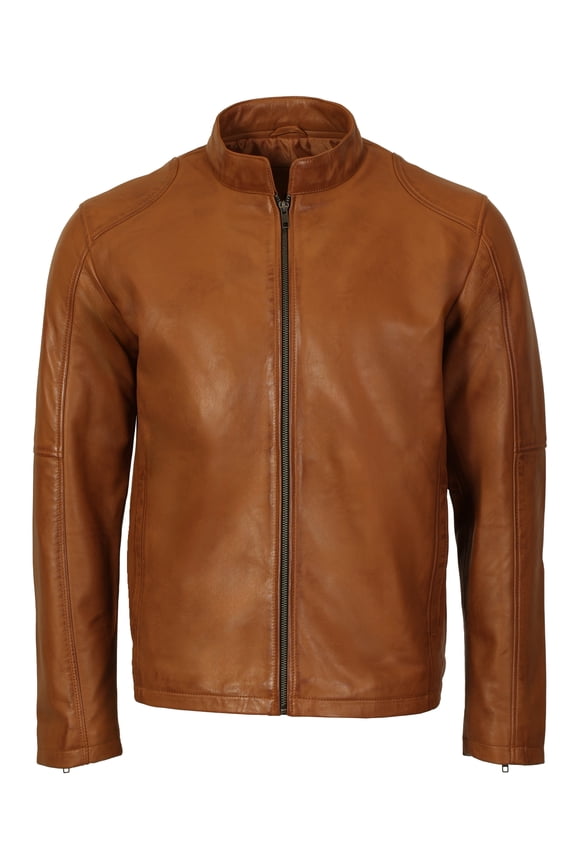 Men's Sheepskin Classic Style Leather Jacket