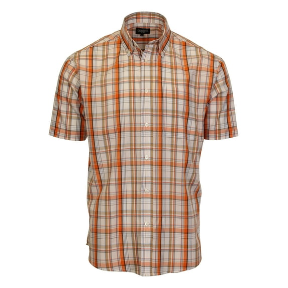 Gioberti Men's Short Sleeve Plaid Shirt