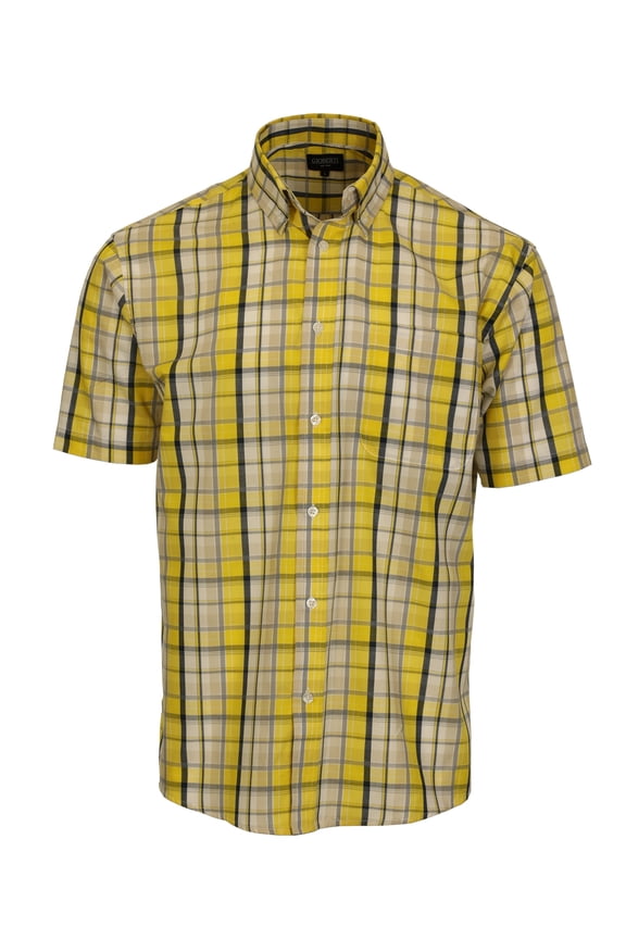 Men's Short Sleeve Plaid Shirt