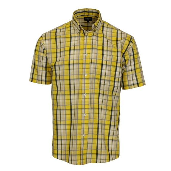 Gioberti Men's Short Sleeve Plaid Shirt