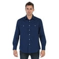 thumbnail image 1 of Gioberti Men’s Solid Long Sleeve Western Shirt with Pearl Snap-on Buttons, 1 of 4