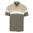 thumbnail image 1 of Gioberti Men's Stripe Short Sleeve Polo W/ Chest Pocket Color: Charcoal Size: 2XL, 1 of 4