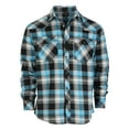 thumbnail image 1 of Gioberti Men 100% Cotton Western Flannel Plaid Shirt w/Snap-on Button, 1 of 6