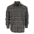 thumbnail image 1 of Gioberti Men 100% Cotton Western Flannel Plaid Shirt w/Snap-on Button, 1 of 4