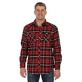 thumbnail image 1 of Gioberti Men's Western Brushed Flannel Plaid Checkered Shirt w/ Snap-on Button, 1 of 5