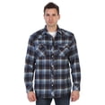 thumbnail image 1 of Gioberti Men's Western Brushed Flannel Plaid Checkered Shirt w/ Snap-on Button, 1 of 5