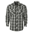 thumbnail image 1 of Gioberti Men's Western Plaid Long Sleeve Shirt with Pearl Snap-on, 1 of 4
