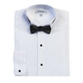 thumbnail image 1 of Gioberti Men's Wing Tip Collar White Tuxedo Dress Shirt with Bow Tie, 1 of 3
