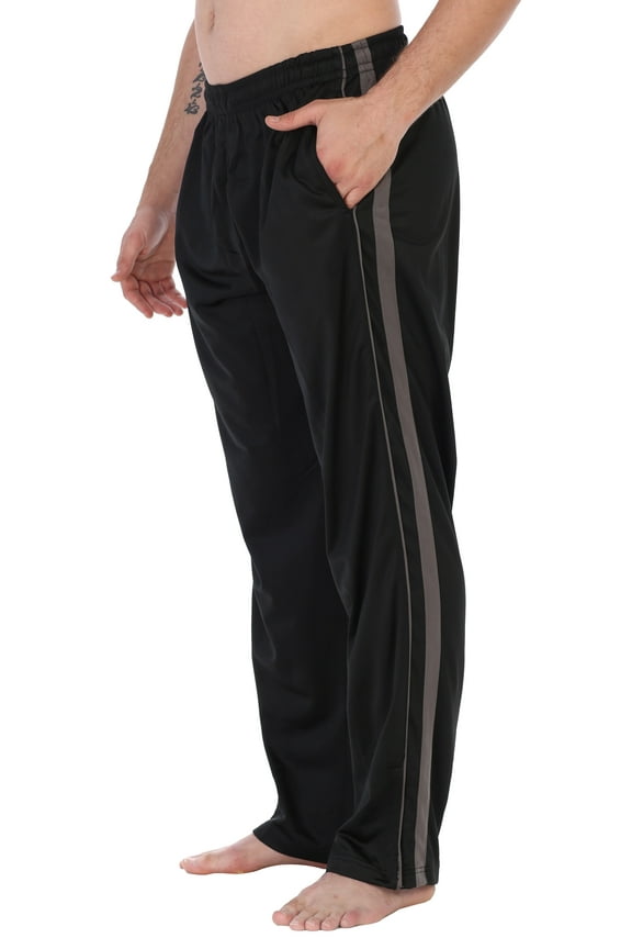 Mens Athletic Track Pants with Zip Bottom