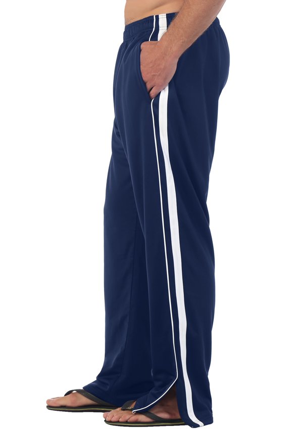 Mens Athletic Track Pants with Zip Bottom