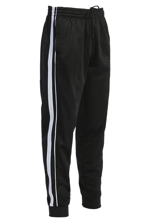Mens Athletic Track Pants with Ribbed Cuff Leg