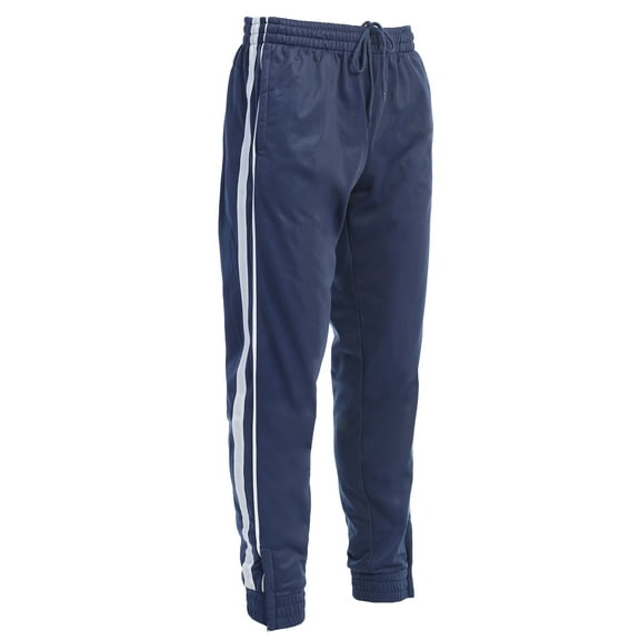 Gioberti Mens Athletic Track Pants with Ribbed Zipper Ankle Cuff