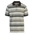 thumbnail image 1 of Gioberti Mens Club Stripe Polo Shirt - Short Sleeve, Regular Fit, Yarn Dye, 1 of 2
