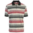 thumbnail image 1 of Gioberti Mens Club Stripe Polo Shirt - Short Sleeve, Regular Fit, Yarn Dye, 1 of 2