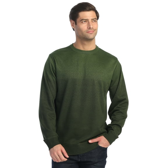 Gioberti Mens Jacquard Crew Neck Pullover Sweater