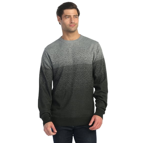 Gioberti Mens Jacquard Crew Neck Pullover Sweater