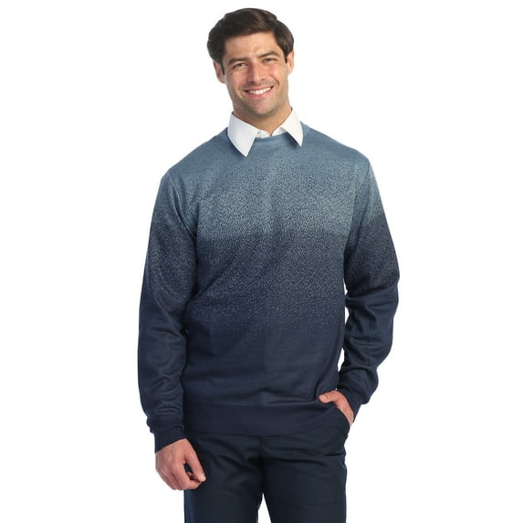 Gioberti Mens Jacquard Crew Neck Pullover Sweater