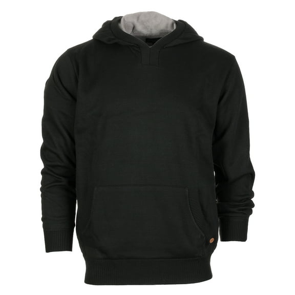 Gioberti Mens Knitted Pullover Hoodie Sweater with Soft Velvet Underlining