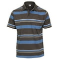 thumbnail image 1 of Gioberti Mens Multiple Stripe Polo Shirt With Pocket - Short Sleeve Yarn Dye, 1 of 3