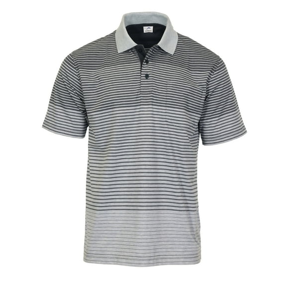 Gioberti Mens Multiple Stripe Polo Shirt with Pocket