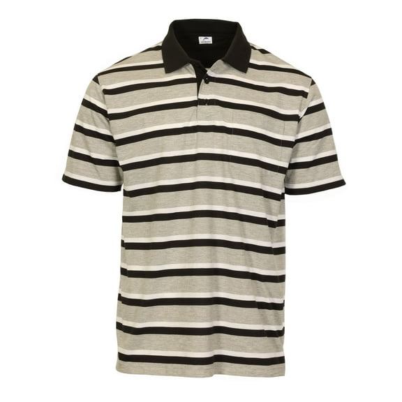 Gioberti Mens Multiple Stripe Polo Shirt with Pocket