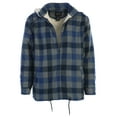 thumbnail image 1 of Gioberti Mens Sherpa Lined Flannel Jacket with Removable Hood, 1 of 5