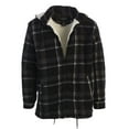 thumbnail image 1 of Gioberti Mens Sherpa Lined Flannel Jacket with Removable Hood, 1 of 4